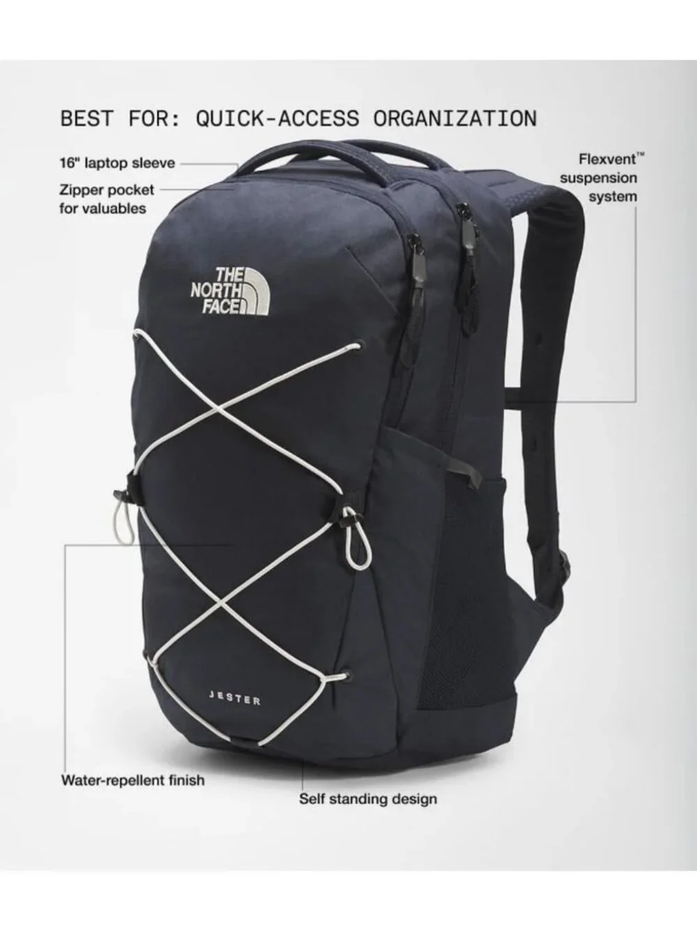 Stylish Laptop Backpack, Aviator Navy, Durable & Spacious, Perfect for School
